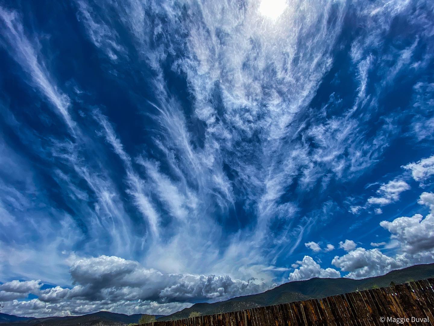 Blue Taos Sky Over the Sangre de Cristos